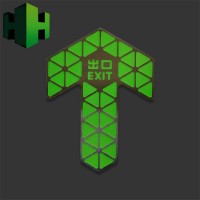 深圳地鐵不銹鋼大箭頭，武漢地鐵夜光