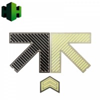 福州地鐵屏蔽門蓄光自發(fā)光大箭頭，上下車指示，不銹鋼大箭頭