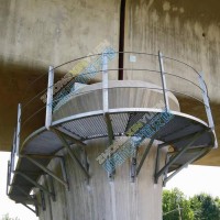 吊圍欄角鋼支架檢查梯 高鐵鐵路橋梁 安全爬梯 墩內(nèi)安全爬梯