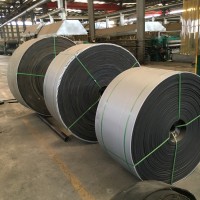 礦用橡膠阻燃輸送帶PVG 耐磨耐腐蝕鋼絲繩芯凹凸花紋環形傳送帶