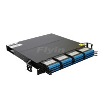 144芯高密度MPO-LC分支跳線裝19" 1U機箱