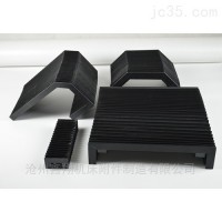 鑫翔機床生產廠家專業定做伸縮式風琴機床防護罩，激光切導軌防護罩。