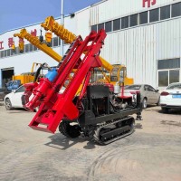 履帶式光伏打樁機建筑工程發(fā)電機組螺旋鉆孔機液壓鉆孔