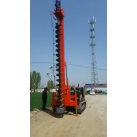 多地形光伏引孔鉆機(jī) 全液壓地釘打樁機(jī) 液壓錘式升降巖石樁機(jī)