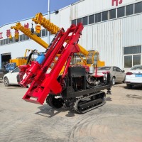 太陽(yáng)能電站孔壓樁機(jī)光伏打樁機(jī)履帶式螺旋鉆樁機(jī)電線桿螺旋樁機(jī)
