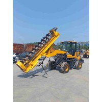 光伏打樁機(jī)履帶式液壓螺旋鉆孔工程設(shè)備地釘太陽(yáng)能鋼管樁