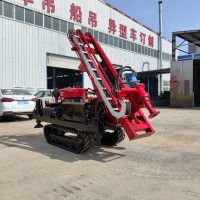 廠家自營(yíng)地釘打樁機(jī)小型螺旋擰地釘履帶式光伏樁機(jī)