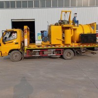 城市管理路面修補瀝青攪拌機 拖掛舊料加熱翻新罐車