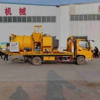 牽引式瀝青拌合機 自動炒料路面修補廢舊再生加熱攪拌機