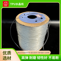 高彈韌性好TPU透明水晶線 食品串珠透明彈力繩 圓形肩帶