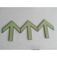 不銹鋼地面疏散指示標(biāo)志 夜光上下車(chē)屏蔽門(mén)導(dǎo)流地標(biāo)箭頭