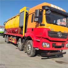 疏通33立方清洗吸污車前四后八輪高壓清洗+吸污一體車廠家報價多