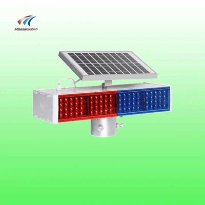 驤虎分體式太陽能警示燈 雙面紅藍爆閃燈 交通設施廠家