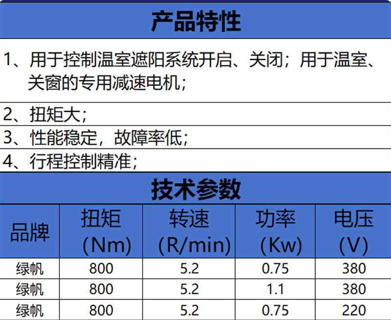 智能溫室大棚專用減速拉幕電機 內外遮陽開窗系統 養殖專用示例圖1