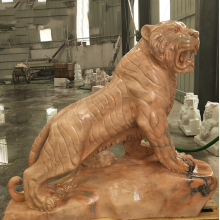 出售石雕老虎 兇猛虎石雕像 戶外動物雕塑擺件