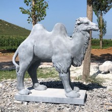 景區石頭駱駝石雕沙漠之舟雙峰駱駝雕塑