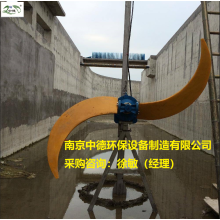 QDT型潛水推流器流速圖及安裝示意圖；潛水低速推進(jìn)器用途及性能