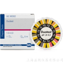 Duotest pH 1.0-4.3 兩個指標區pH測試紙 MN 90302