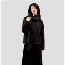 IRENENA女裝溫碧霞自創品牌時尚呢子半身裙黑色百褶休