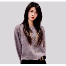 IRENENA女裝溫碧霞自創品牌雪花紋羊毛開衫毛衣長袖針