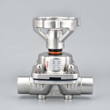 興沃衛生級不銹鋼手動焊接隔膜閥DN8-DN100易清洗食品制藥