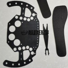 環(huán)宇加工平紋斜紋亮啞光碳纖維板 3K碳纖維片材異形板廠家