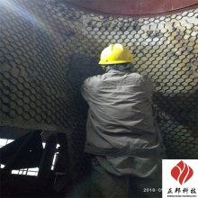 延安風管龜甲網耐磨膠泥施工靈活