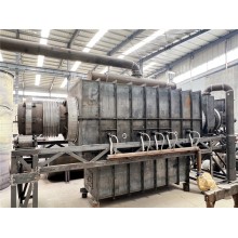 環(huán)保型臥式雙滾筒型麻桿炭化爐受熱均勻