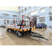 30T重型平板拖車 帶活動插裝立柱工具拖車