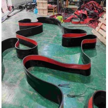 擋煤皮子生產 雙層耐磨聚氨酯板 不銹鋼夾持器角鋁