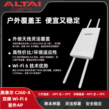 奧泰爾C260-X Wi-Fi 6 室外 AP｜外接天線300m靈活覆蓋 雙頻 2.97