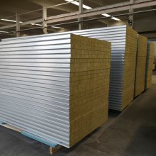 5公分彩鋼夾心板 巖棉填充 耐高溫 隔音降噪