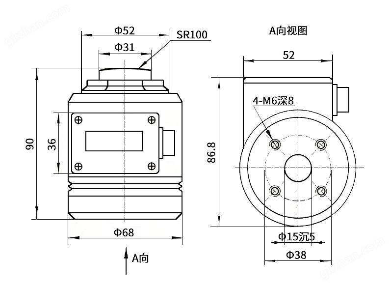 TJH-3X自顯示柱式負荷傳感器 稱重測力