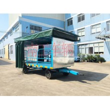 5噸雨棚拖車 護(hù)欄可拆型牽引雨篷工具拖車