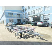 7噸骨架式ATV平板拖車 2輪灰色工具拖車