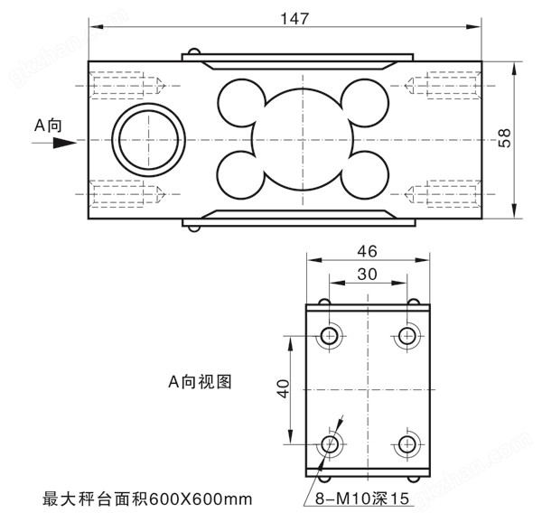 NTJH-2A平行梁稱重傳感器 單點式測力重量