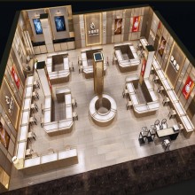 展臺設計制作搭建工廠烤漆展臺展示柜精品展柜制作山人展柜公司