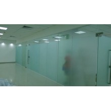 公司玻璃貼膜腰線磨砂貼