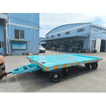 18噸可橫移重型平板拖車 四個轉(zhuǎn)盤工具拖車