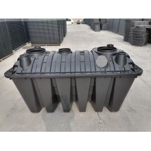 PE三格一體式二八開三七開黑桶塑料化糞池加厚隔板支撐新農村廁所