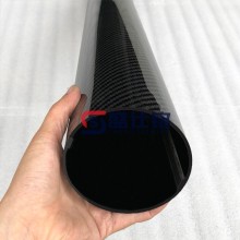 3K碳纖維管?精密斜紋亮光管 碳纖維管材加工