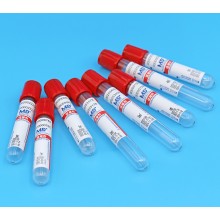 紅色管帽含促凝劑PET材質(zhì)真空采血管_
