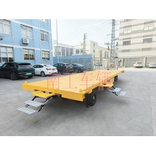 10噸移動拖車底盤 帶液壓支腿伸縮梯